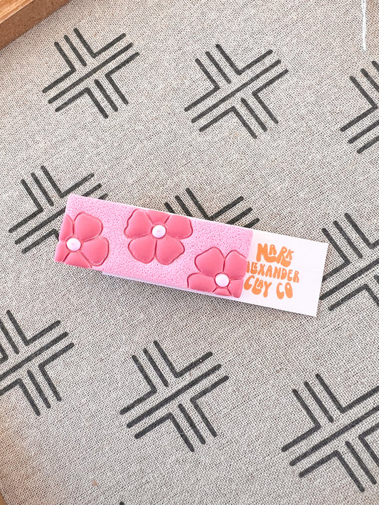 Floral Barrette Hair Clip