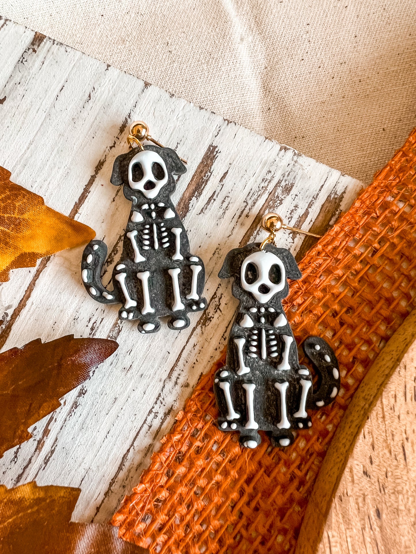 Skelly Pup Dangles