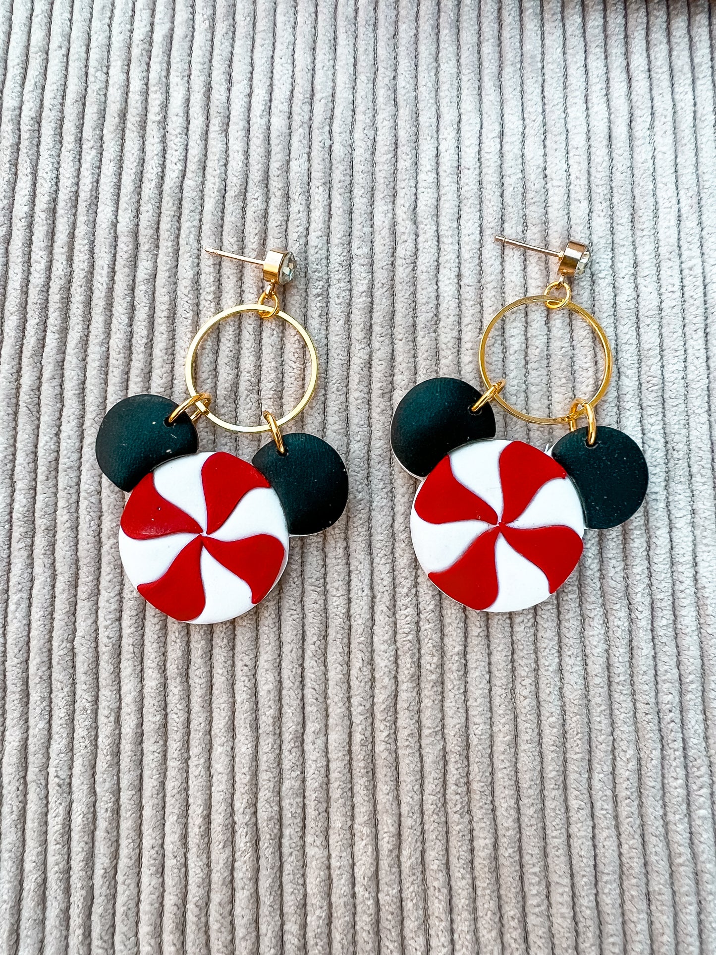 Mousey Peppermint Dangles