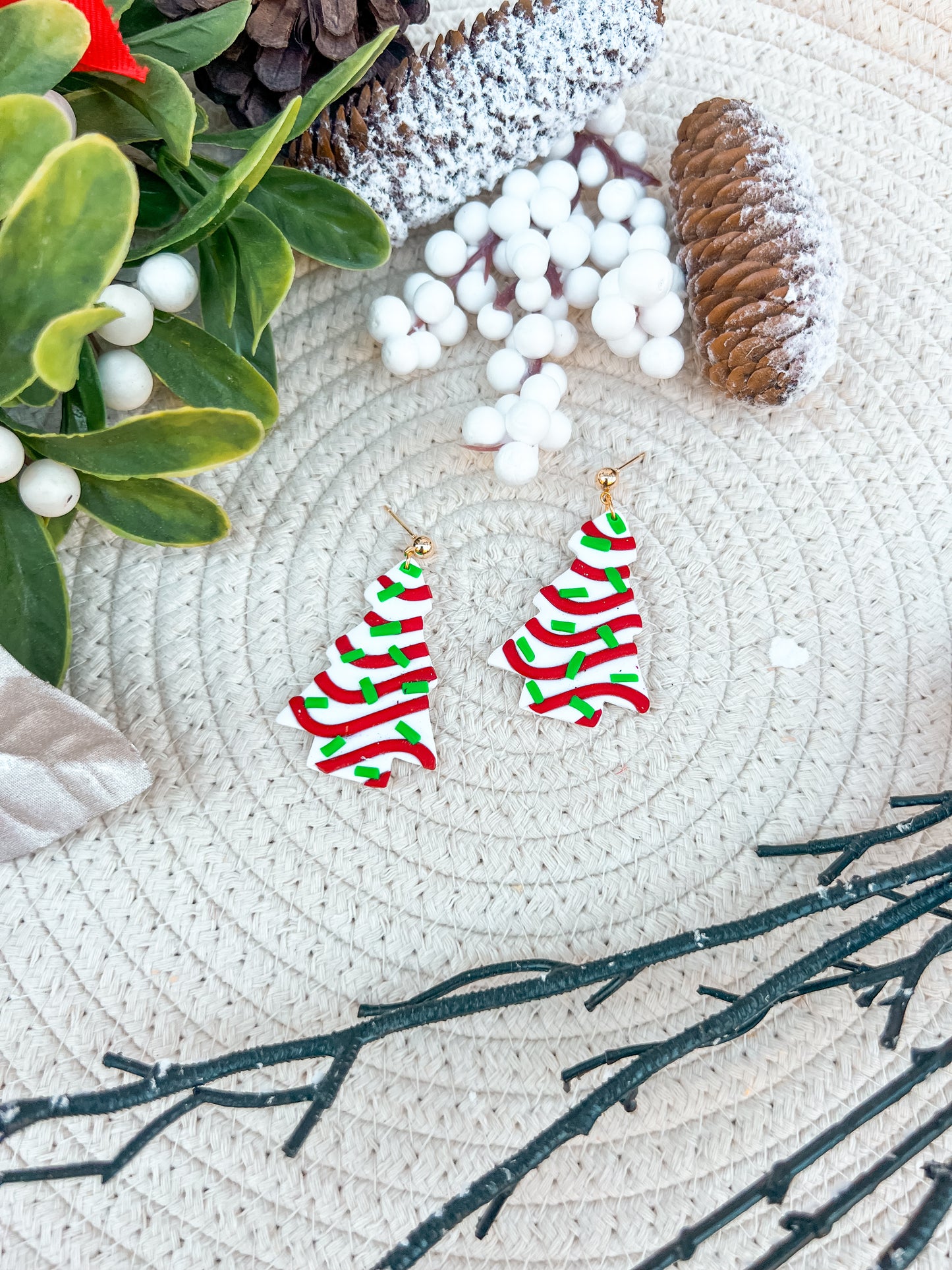 Jumbo Christmas Tree Cake Dangles
