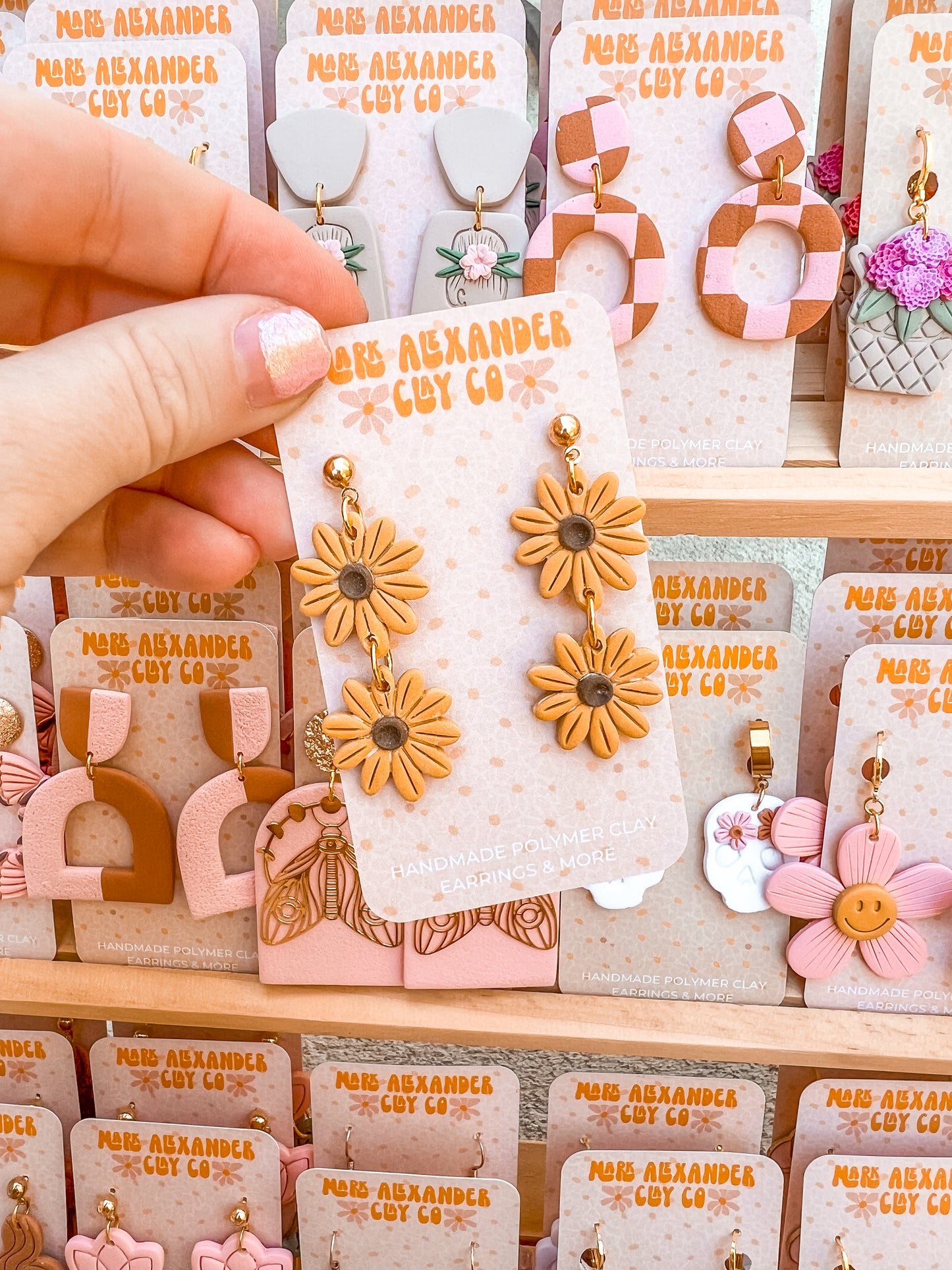 Double Sunflower Dangles