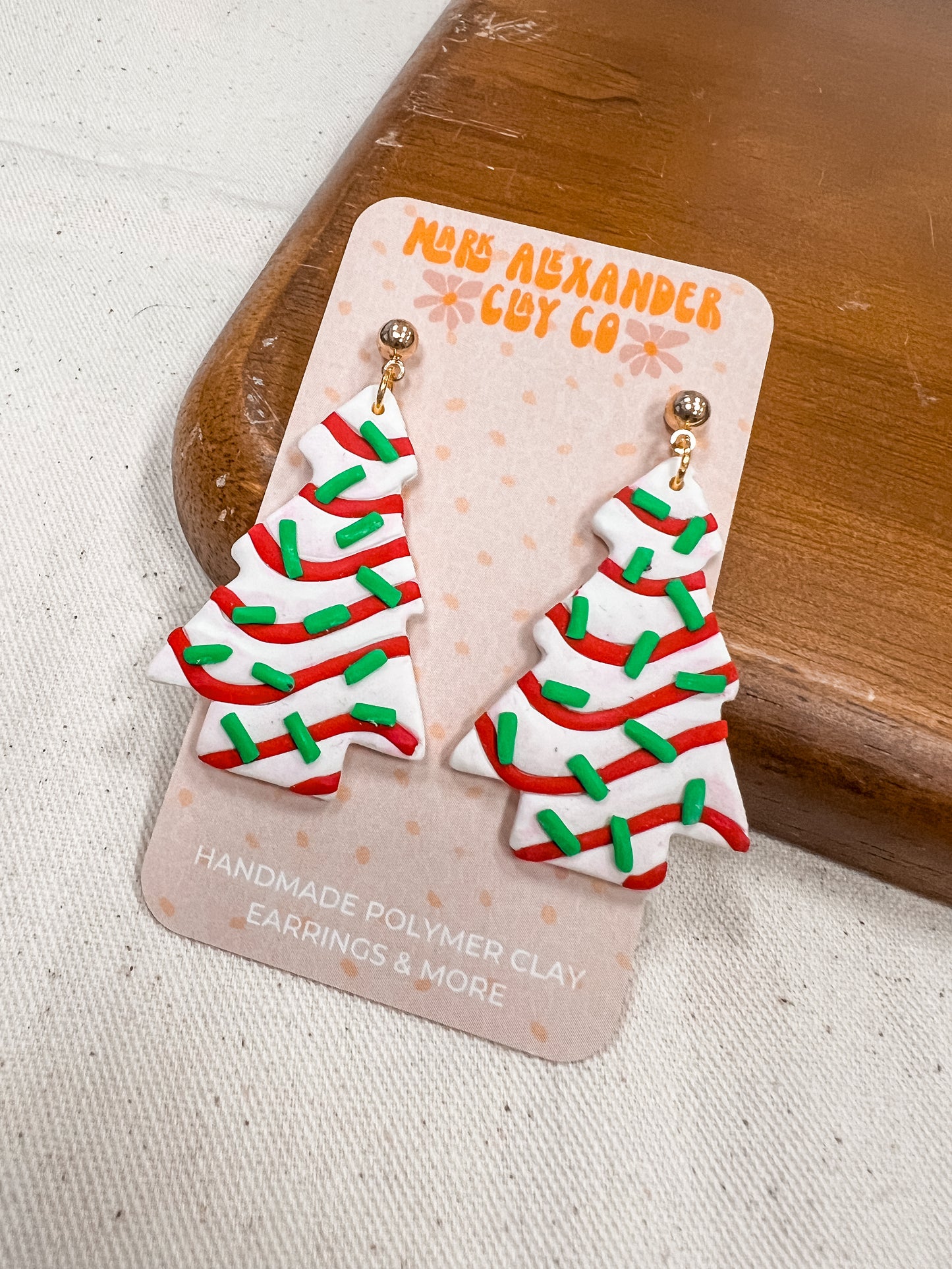 Jumbo Christmas Tree Cake Dangles
