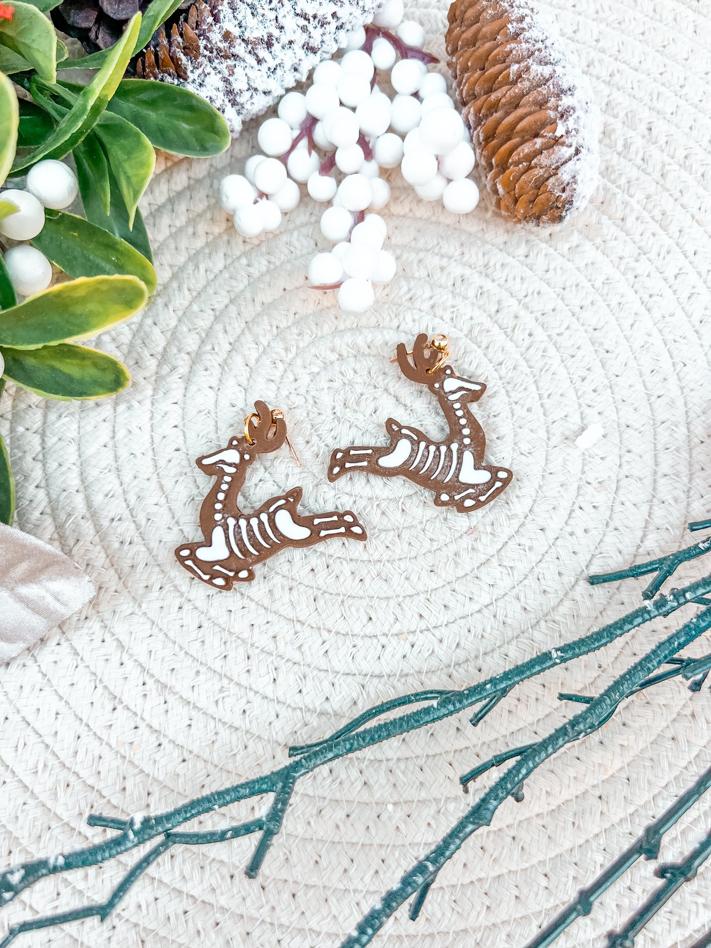 Skelly Reindeer Dangles