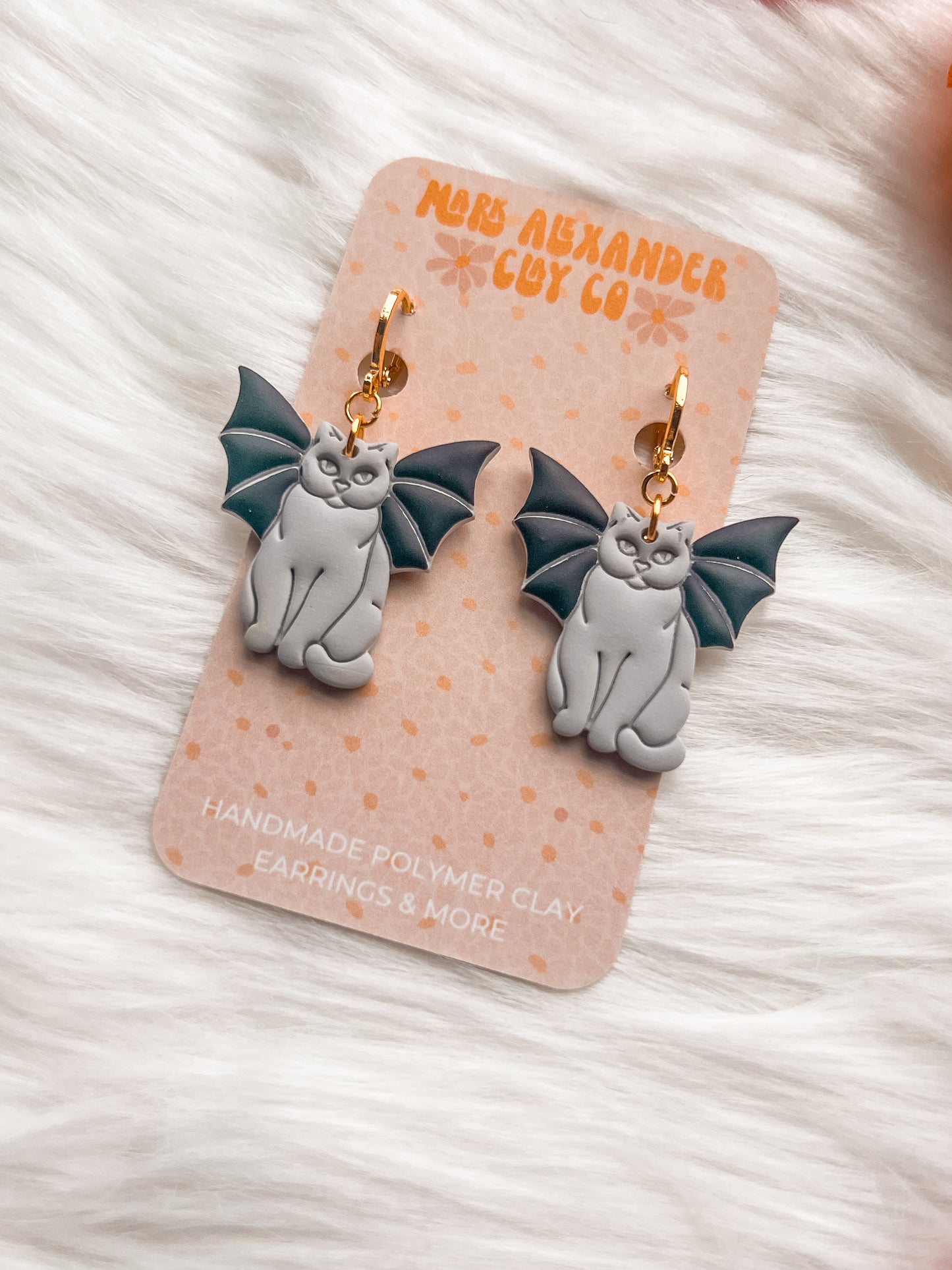 Bat Cat Dangles
