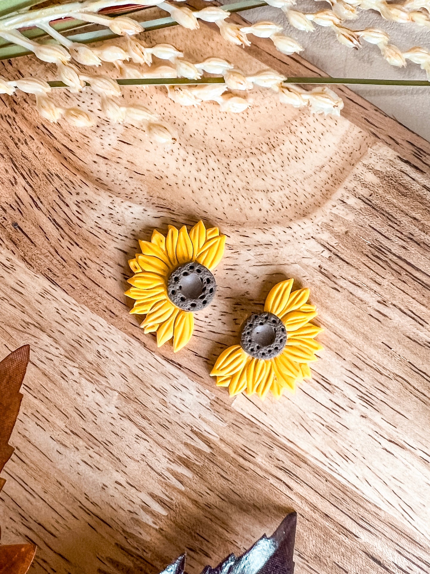 Half Sunflower Studs