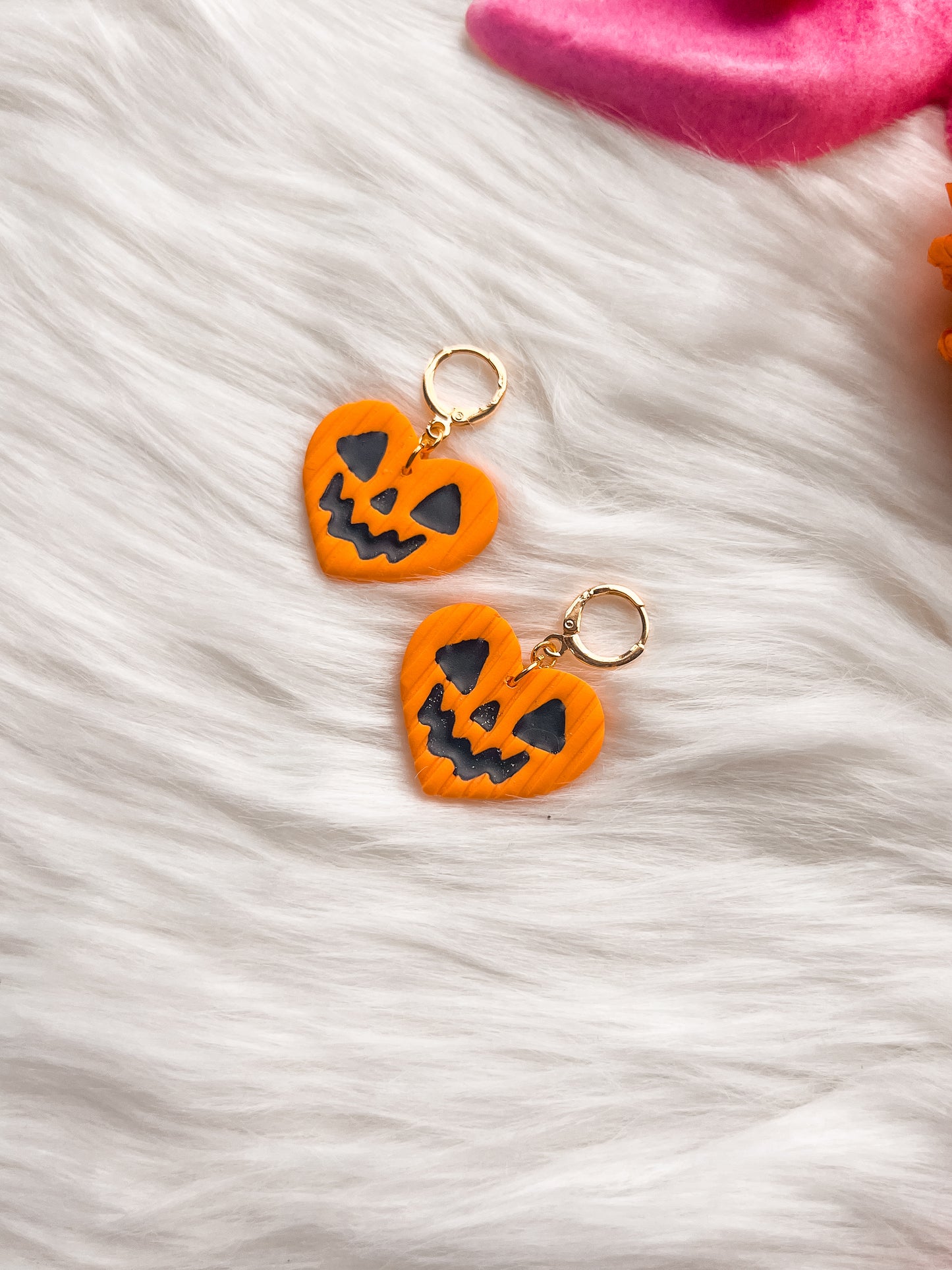 Jack-O-Lantern Heart Huggies