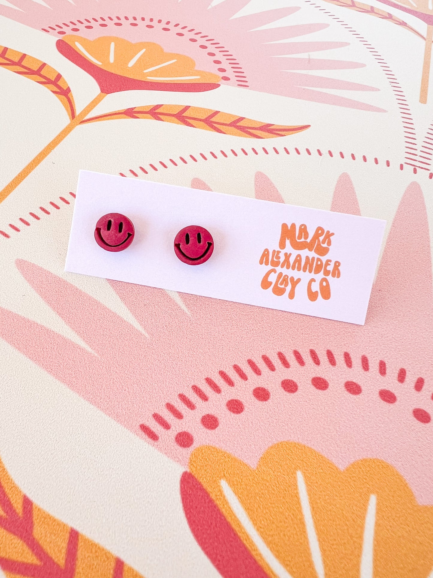 Happy Face Studs