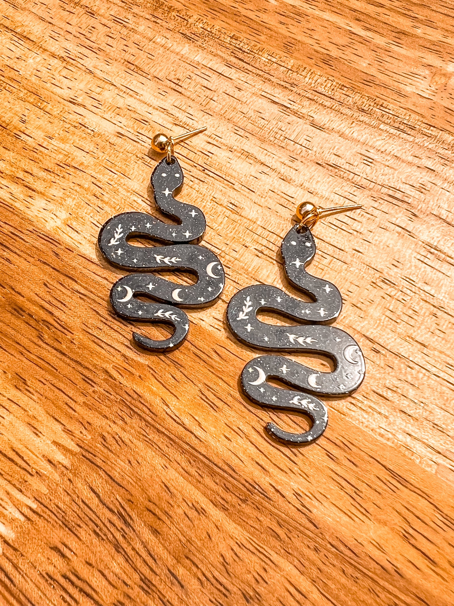 Acrylic Reputation Snake Dangles