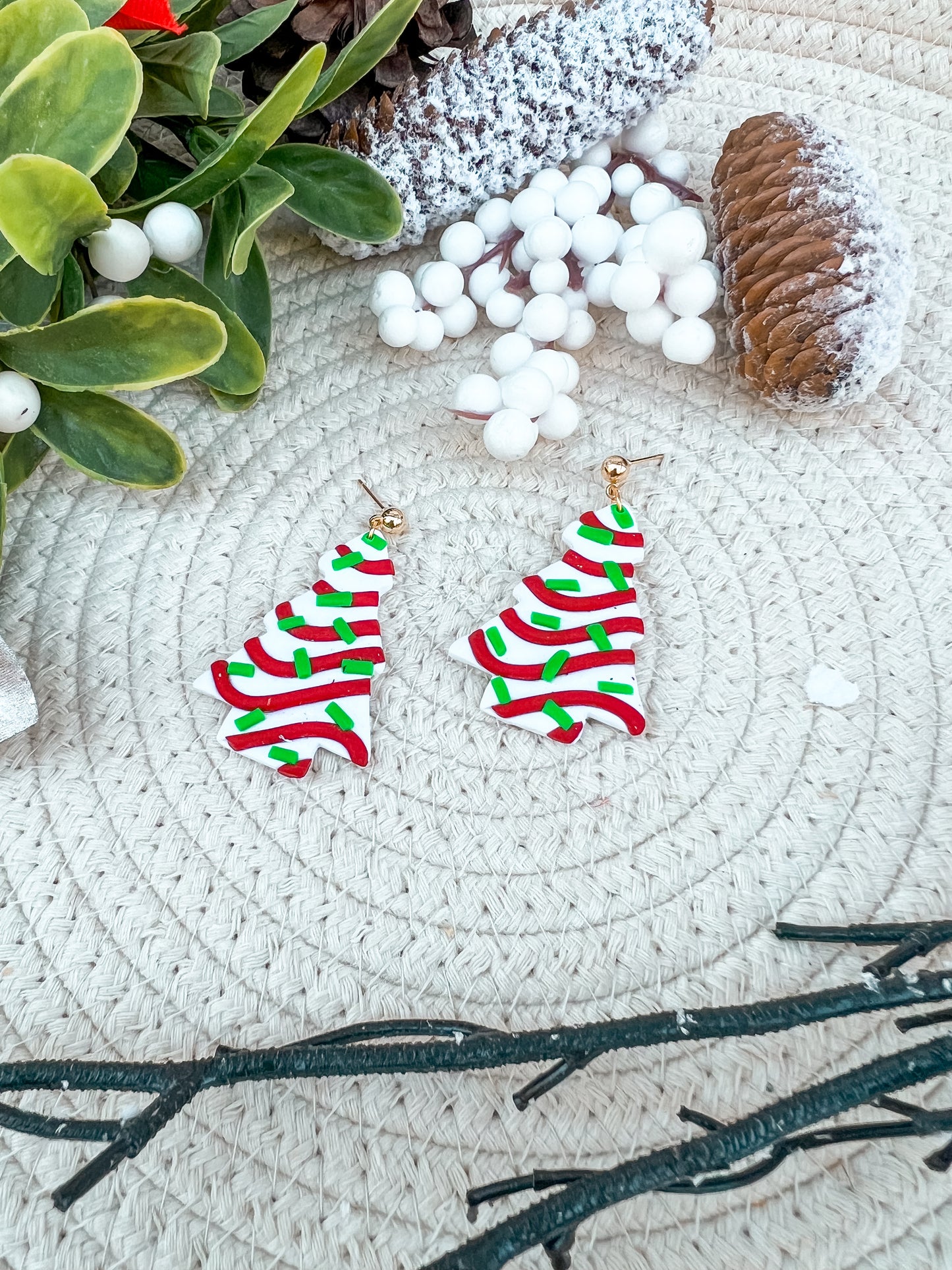 Jumbo Christmas Tree Cake Dangles