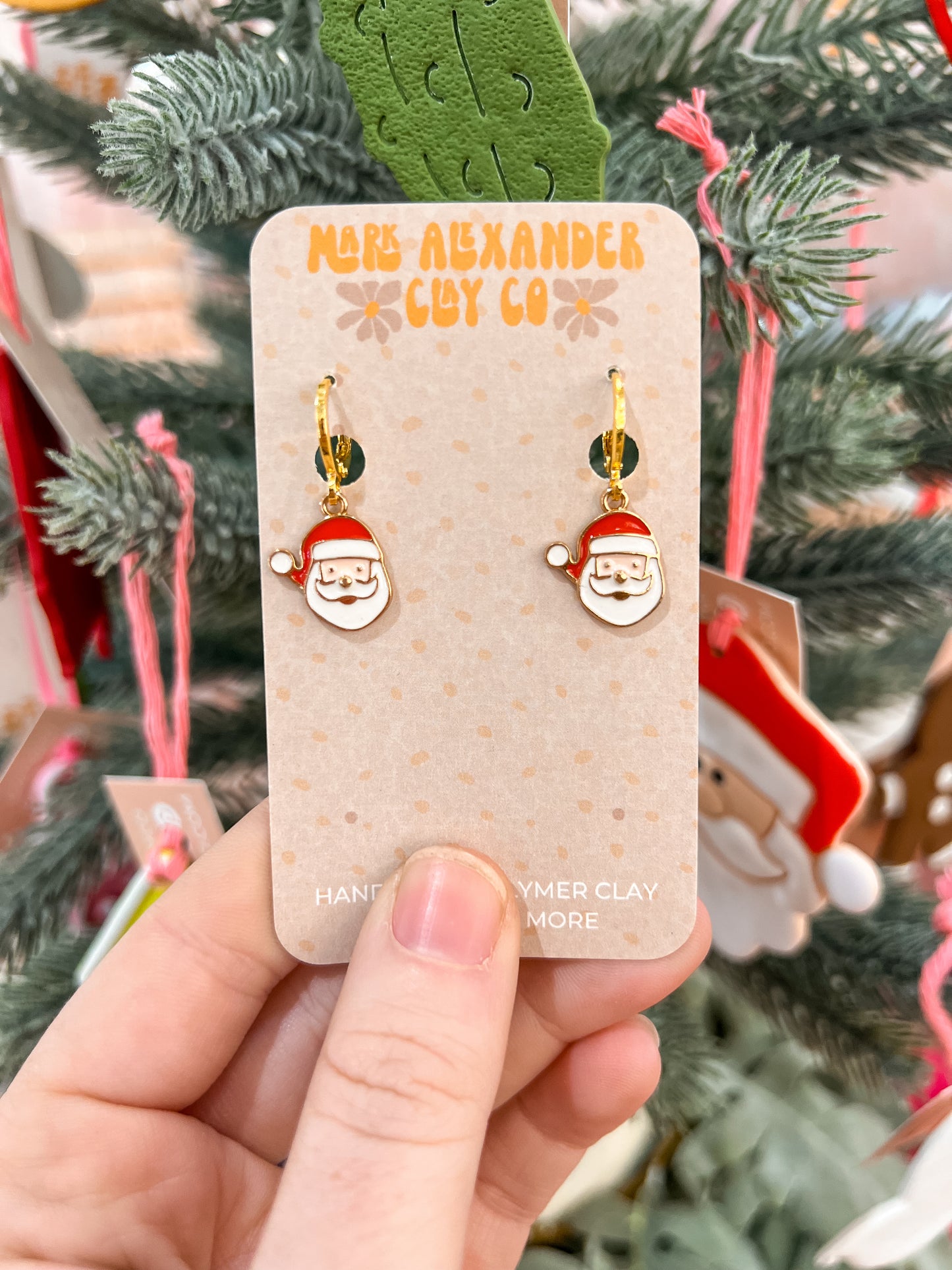 Gold Plated Santa Huggies