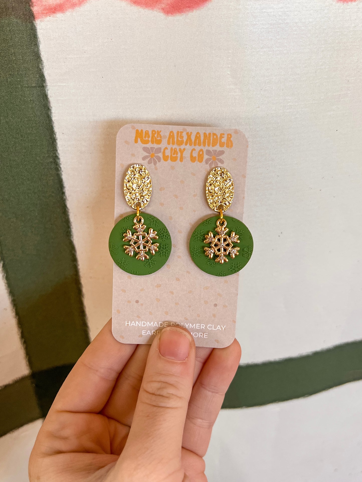 Snowflake Circle w/ Charm Dangles