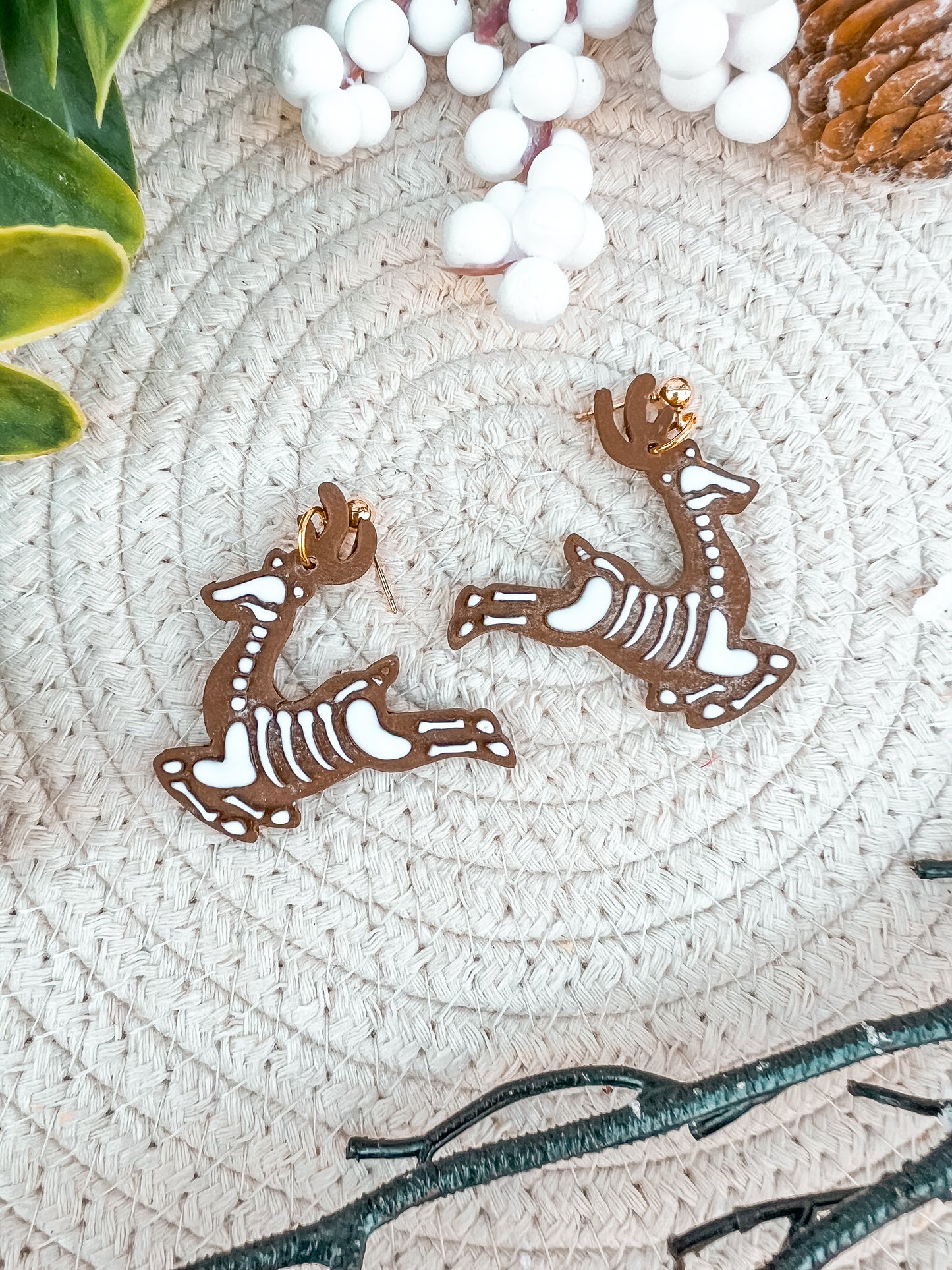 Skelly Reindeer Dangles