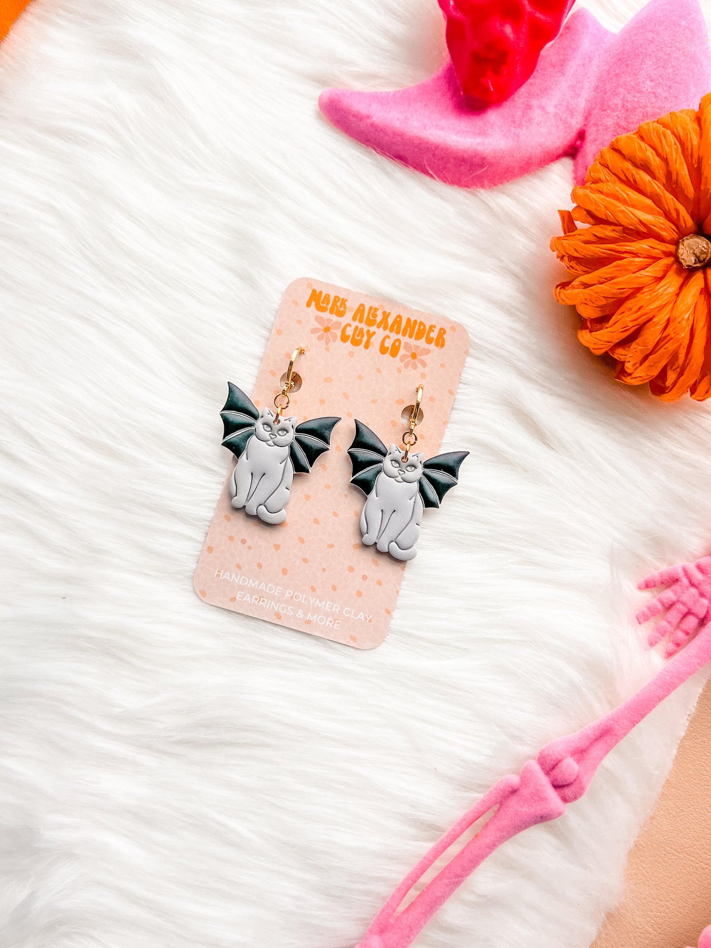 Bat Cat Dangles
