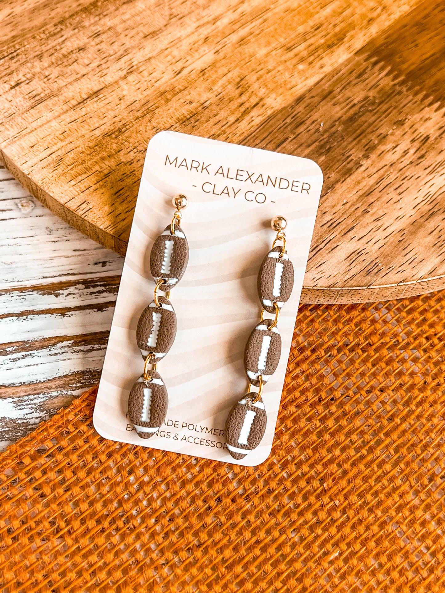 Stacked Football Dangles