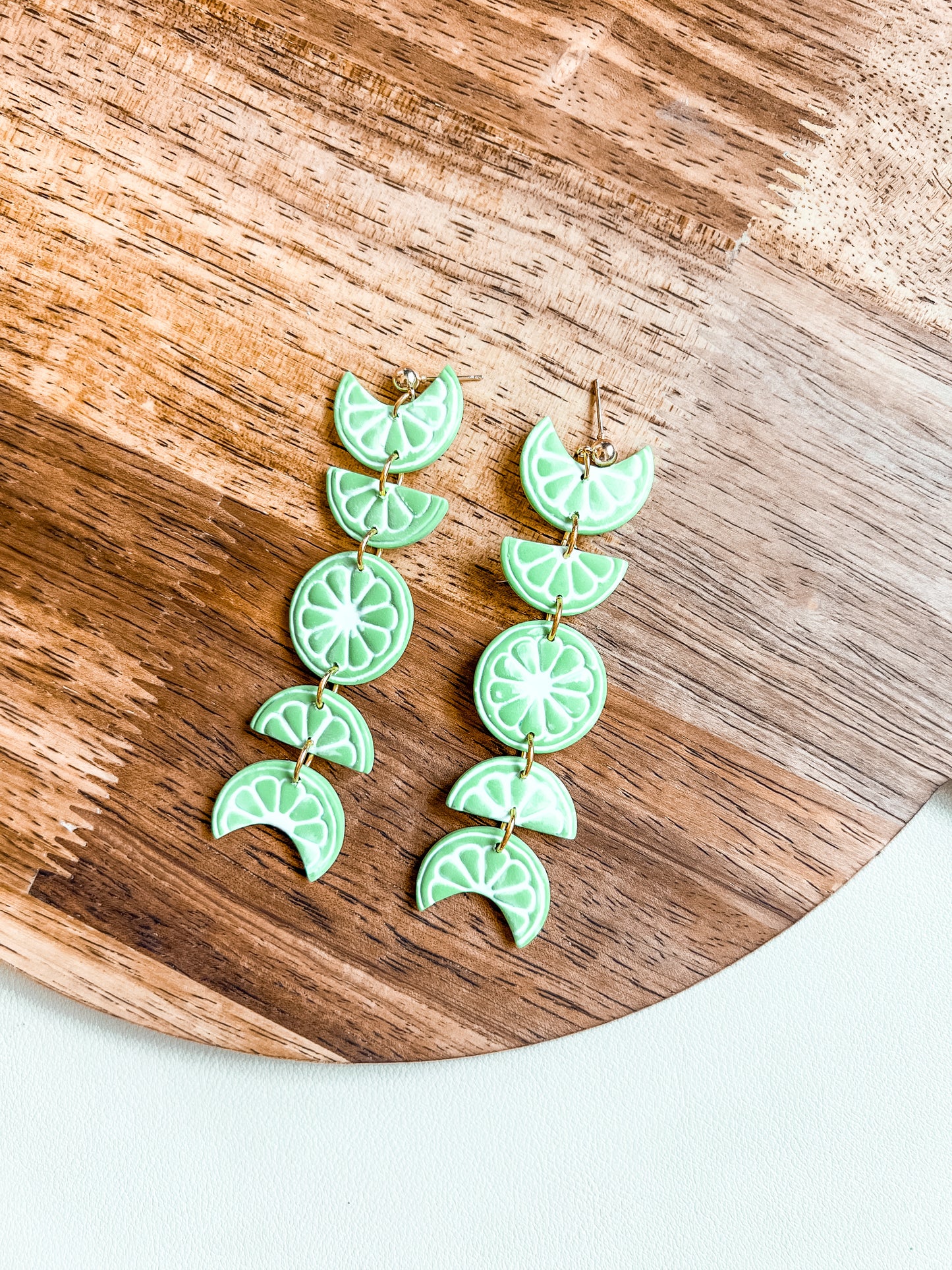 Lime Moon Dangles