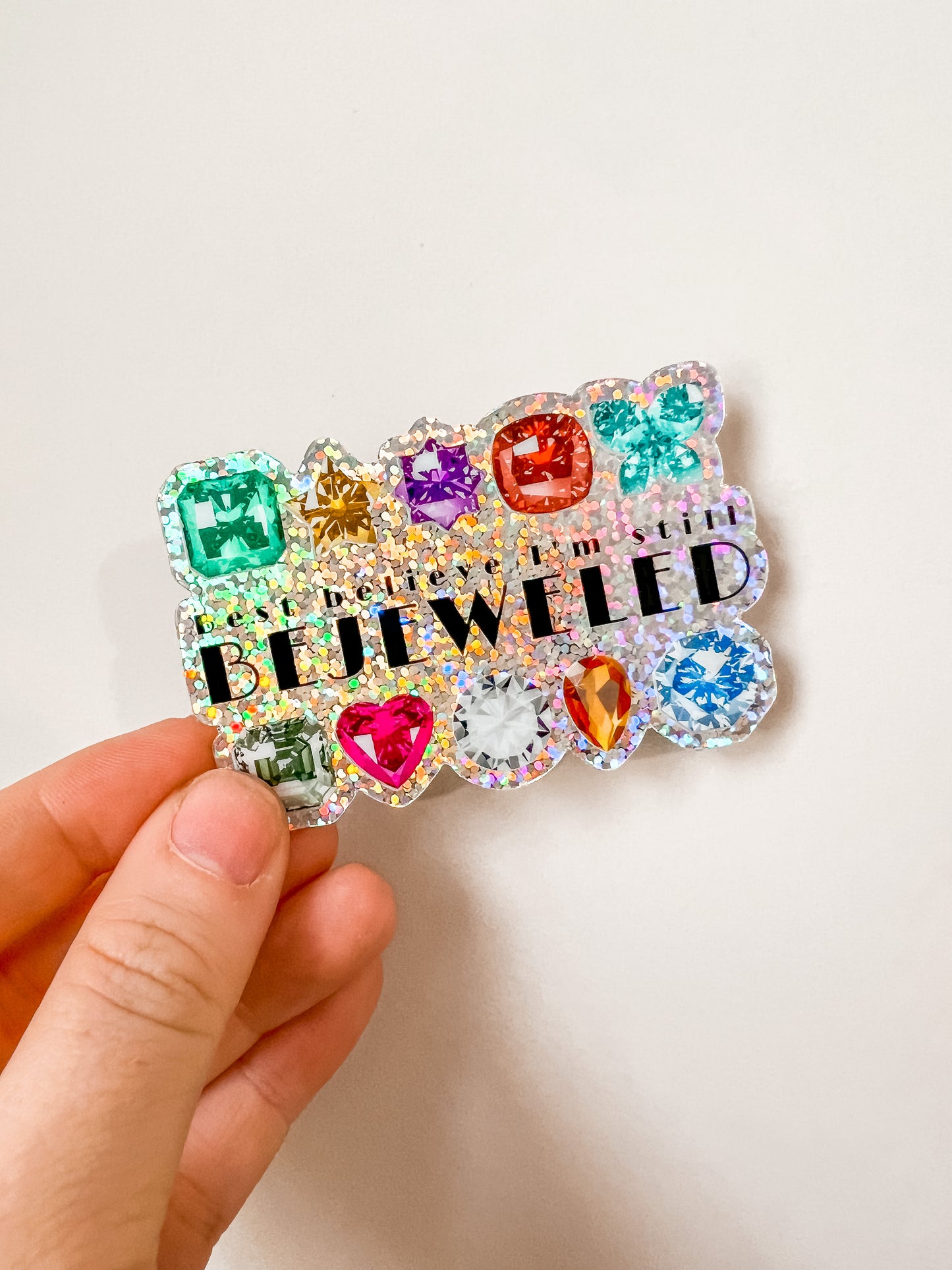 Bejeweled Glitter Sticker