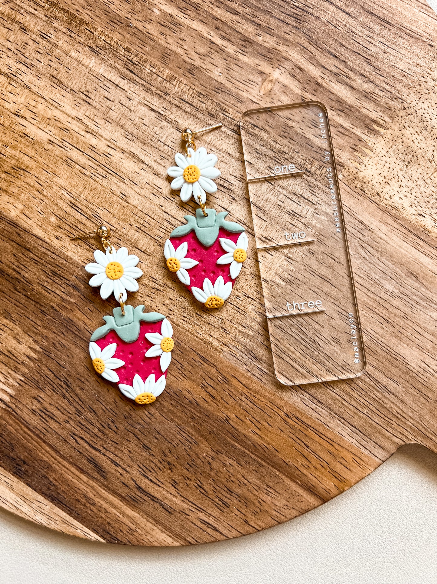 Strawberry Blossom Dangles