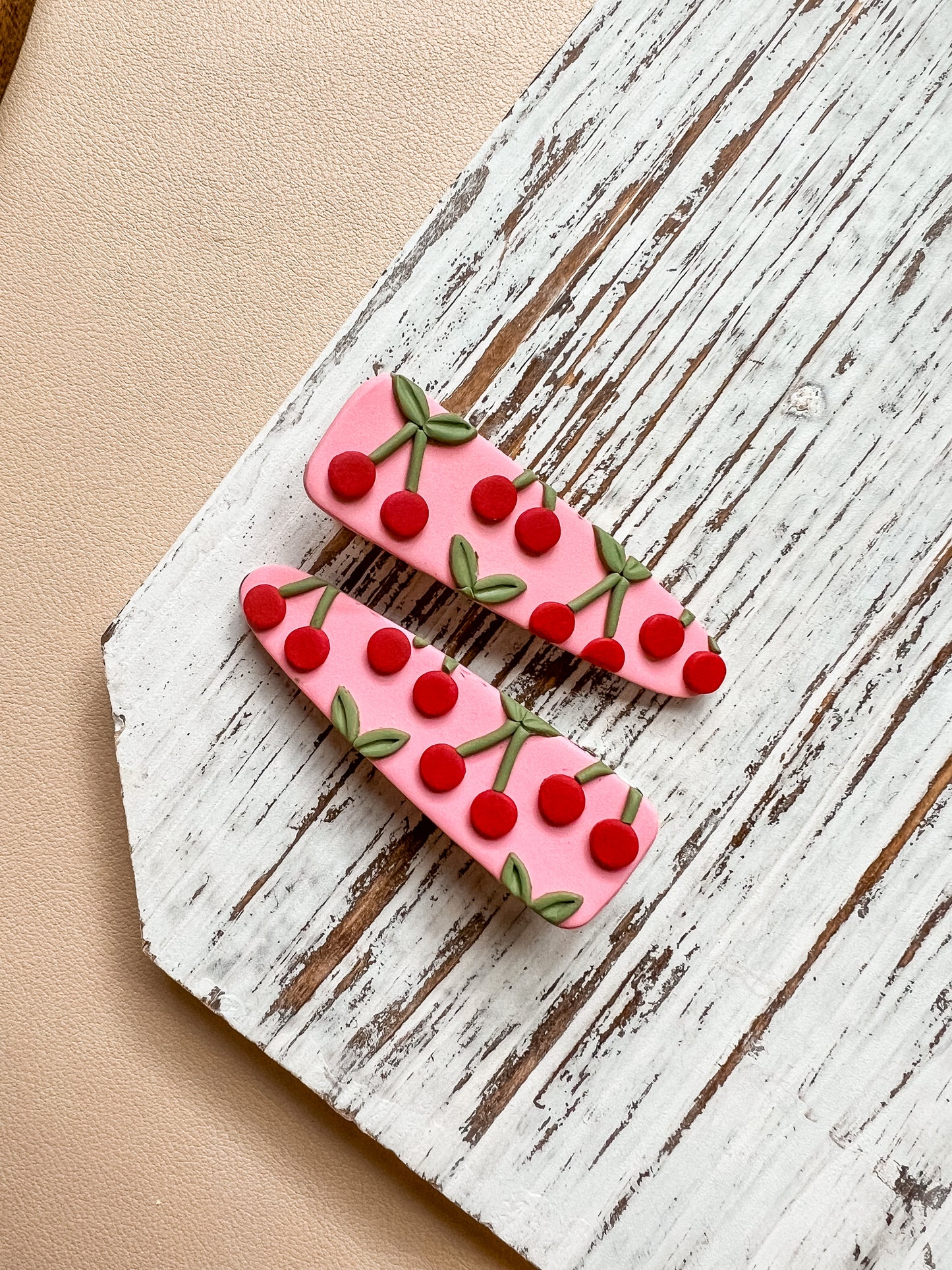 Cherry Barrette Hair Clip