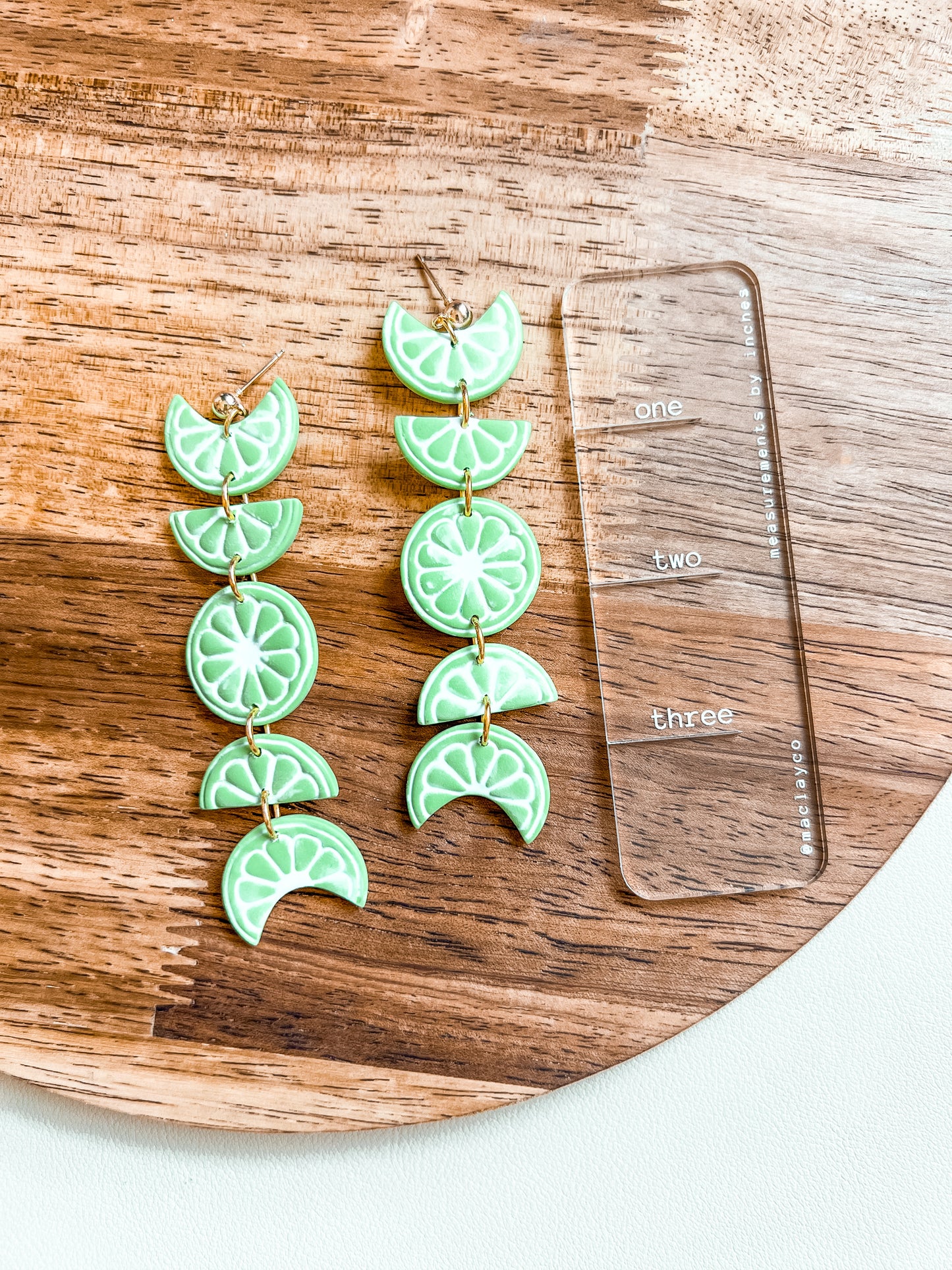 Lime Moon Dangles