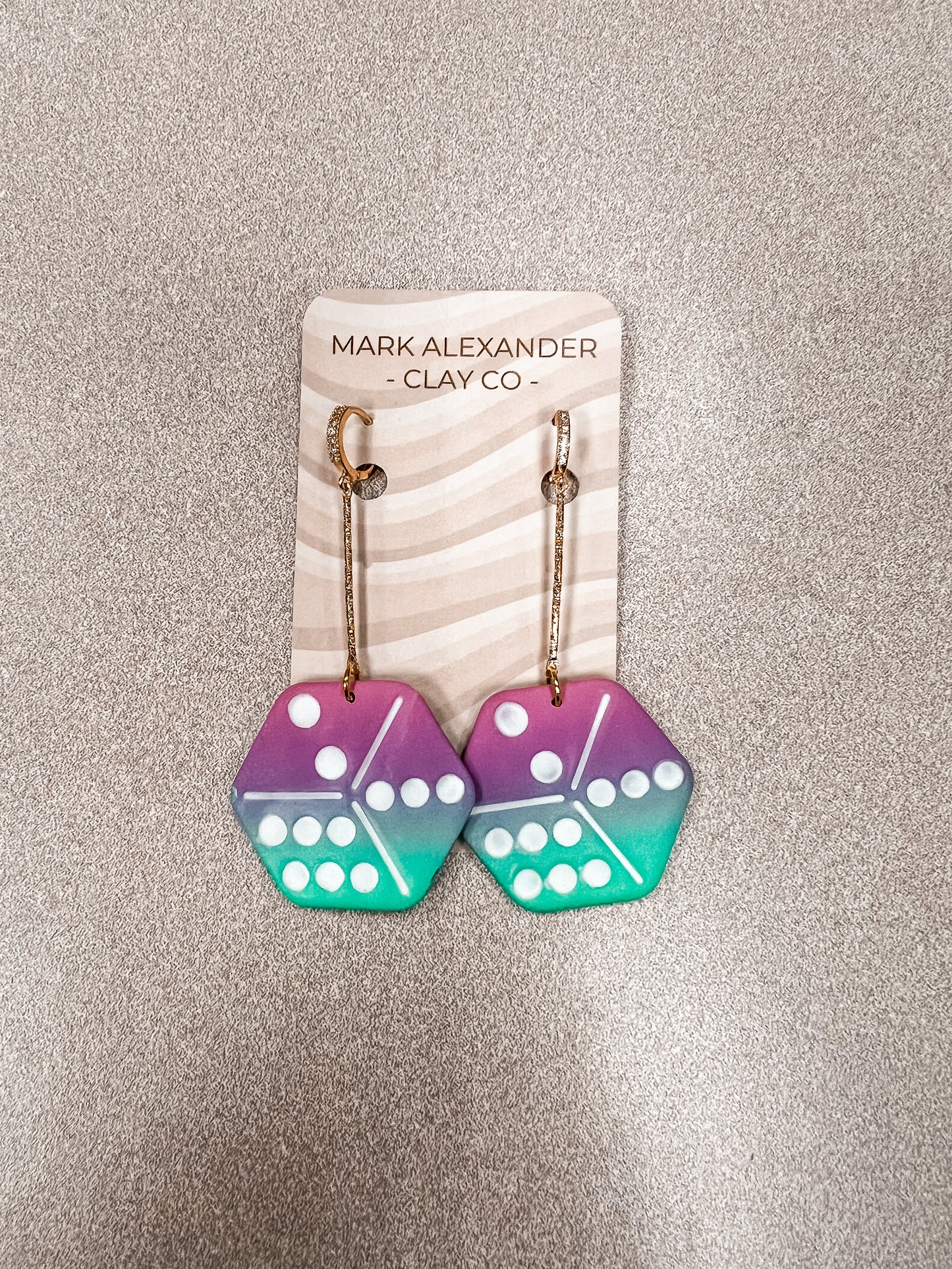 Rolling Fake Dice Dangles