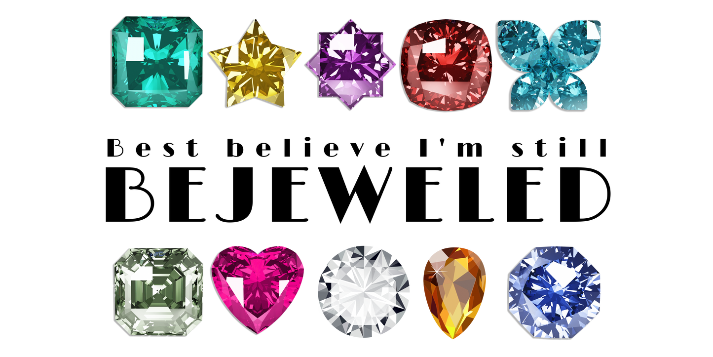 Bejeweled Glitter Sticker