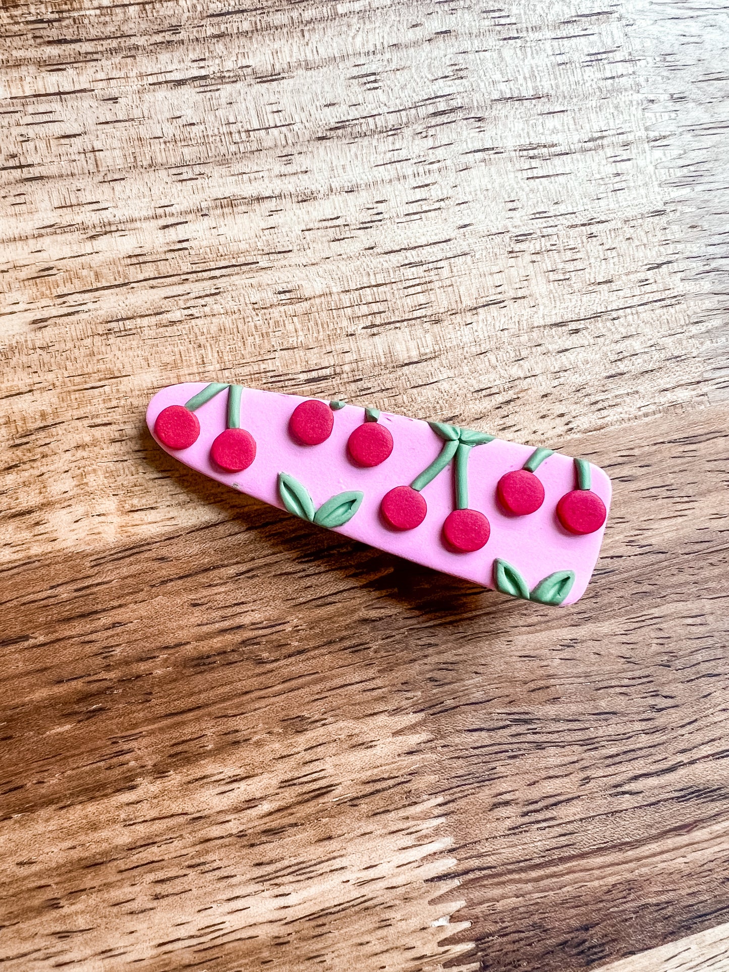 Cherry Barrette Hair Clip