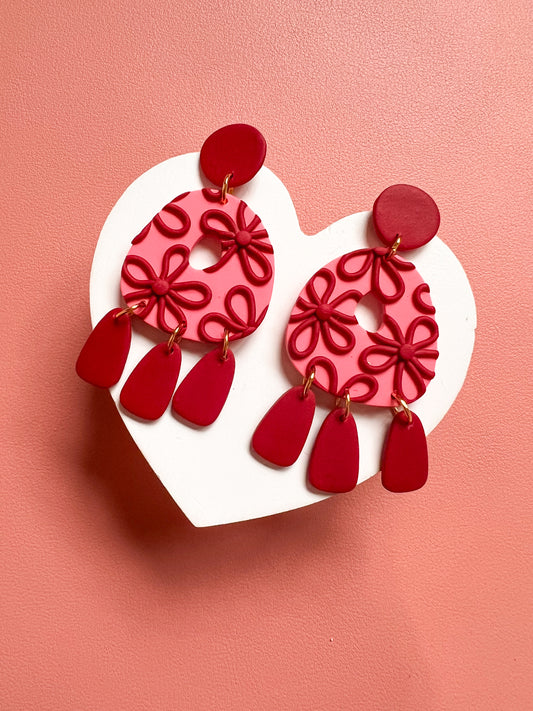 Girly Pop Flower Dangles