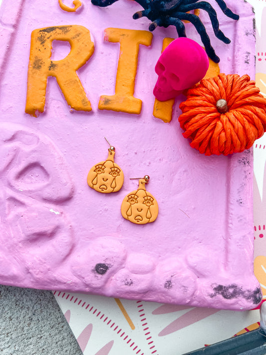 Crying Pumpkin Dangles
