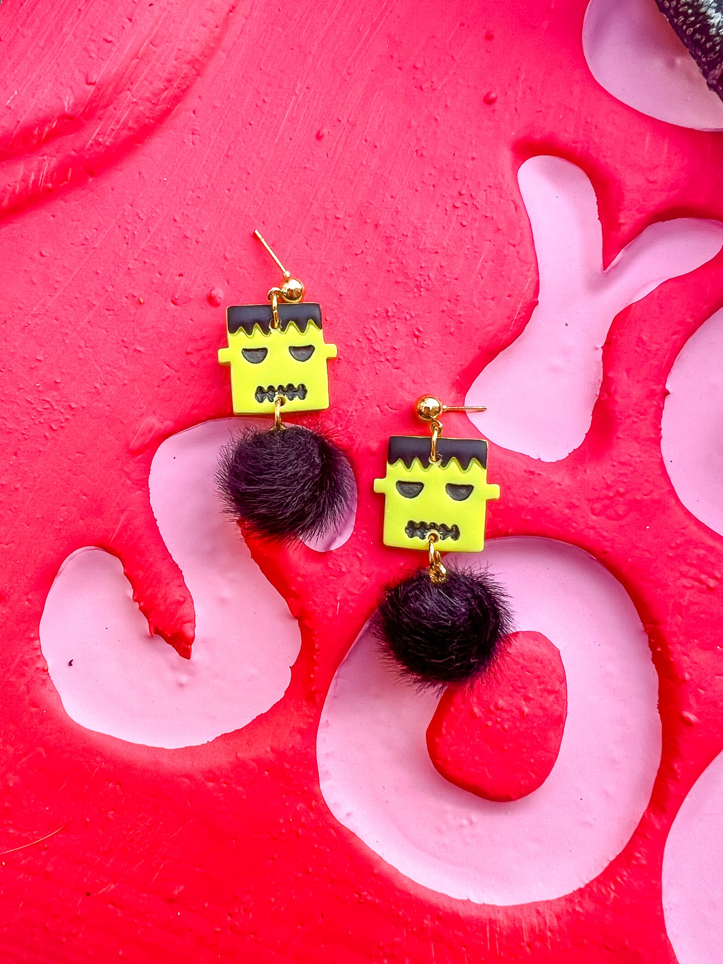 Frankenstein Puff Dangles