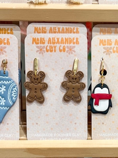 Mousey Ginger Bread Dangles