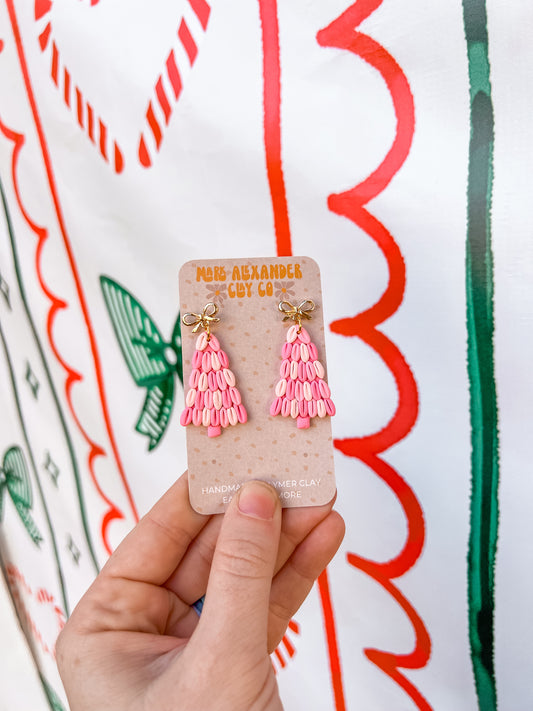 Multi-Pink Tree w/ Bow Dangles