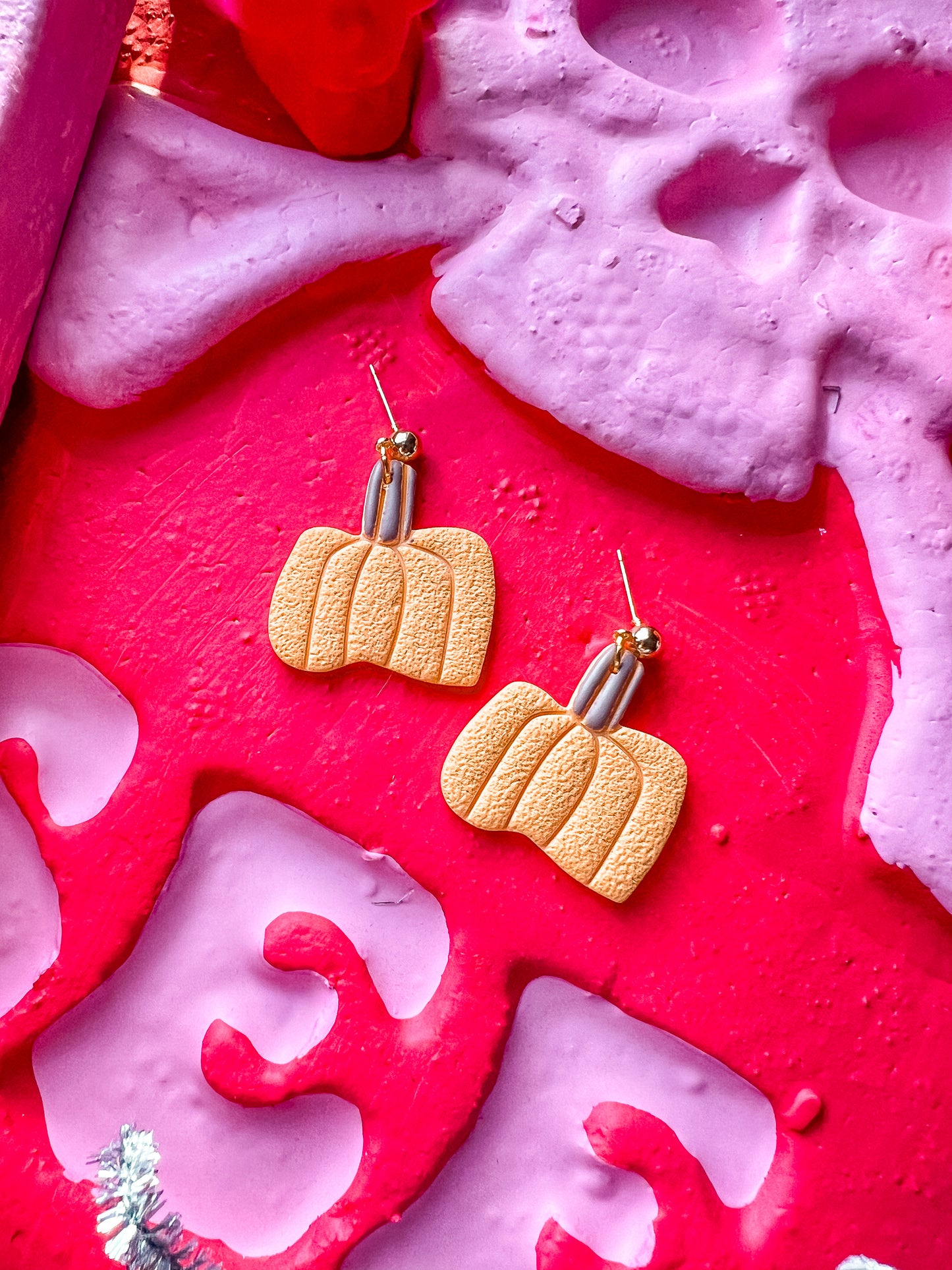 Organic Pumpkin Dangles