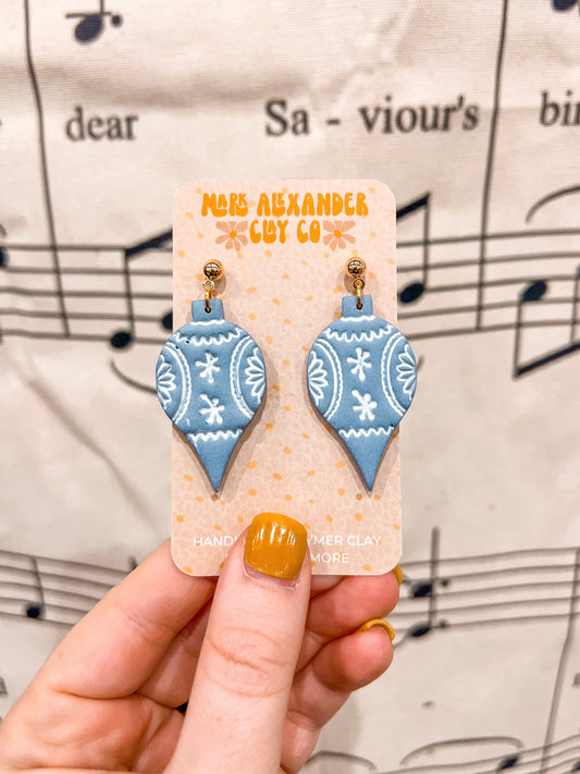 Blue Ornament Dangles