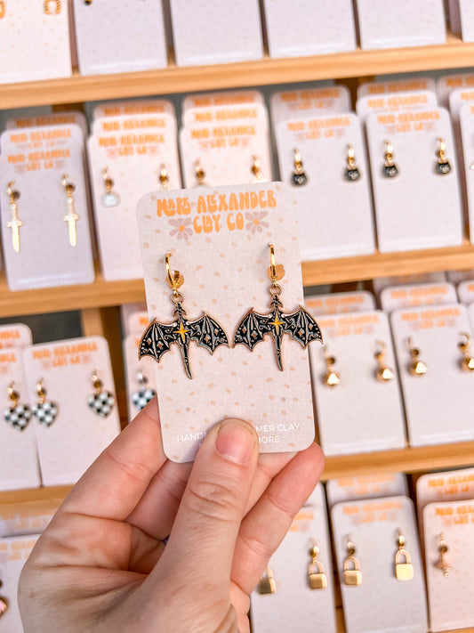 Gold Plated Dragon Huggies