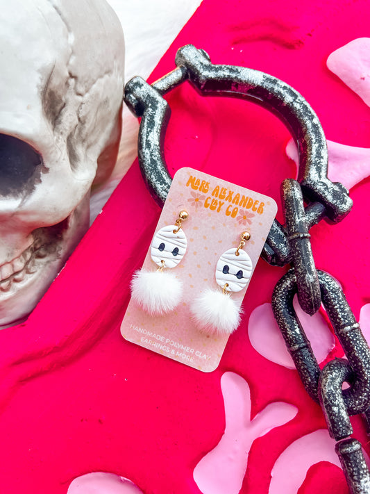 Mummy Puff Dangles