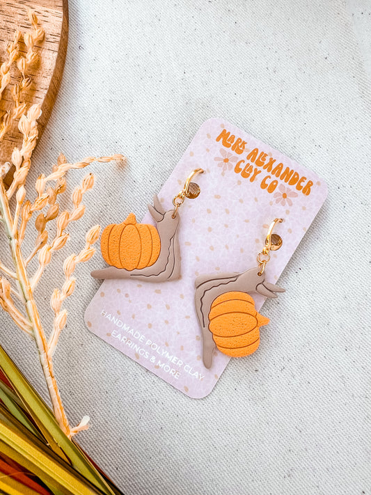Pumpkin Snail Dangles