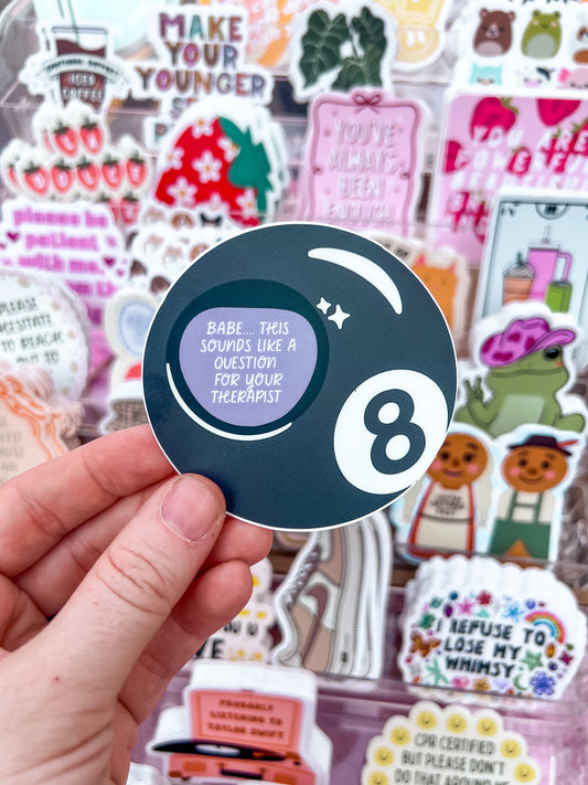 8 Ball Sticker