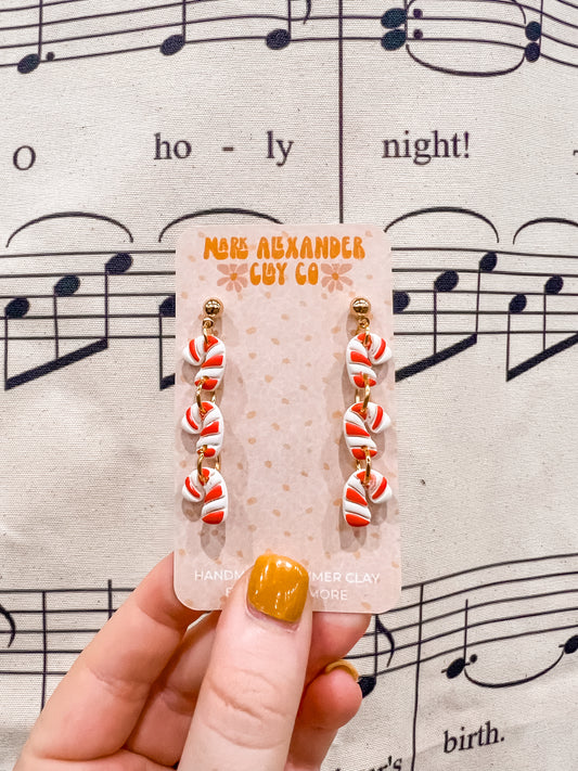 Stacked Candy Cane Dangles