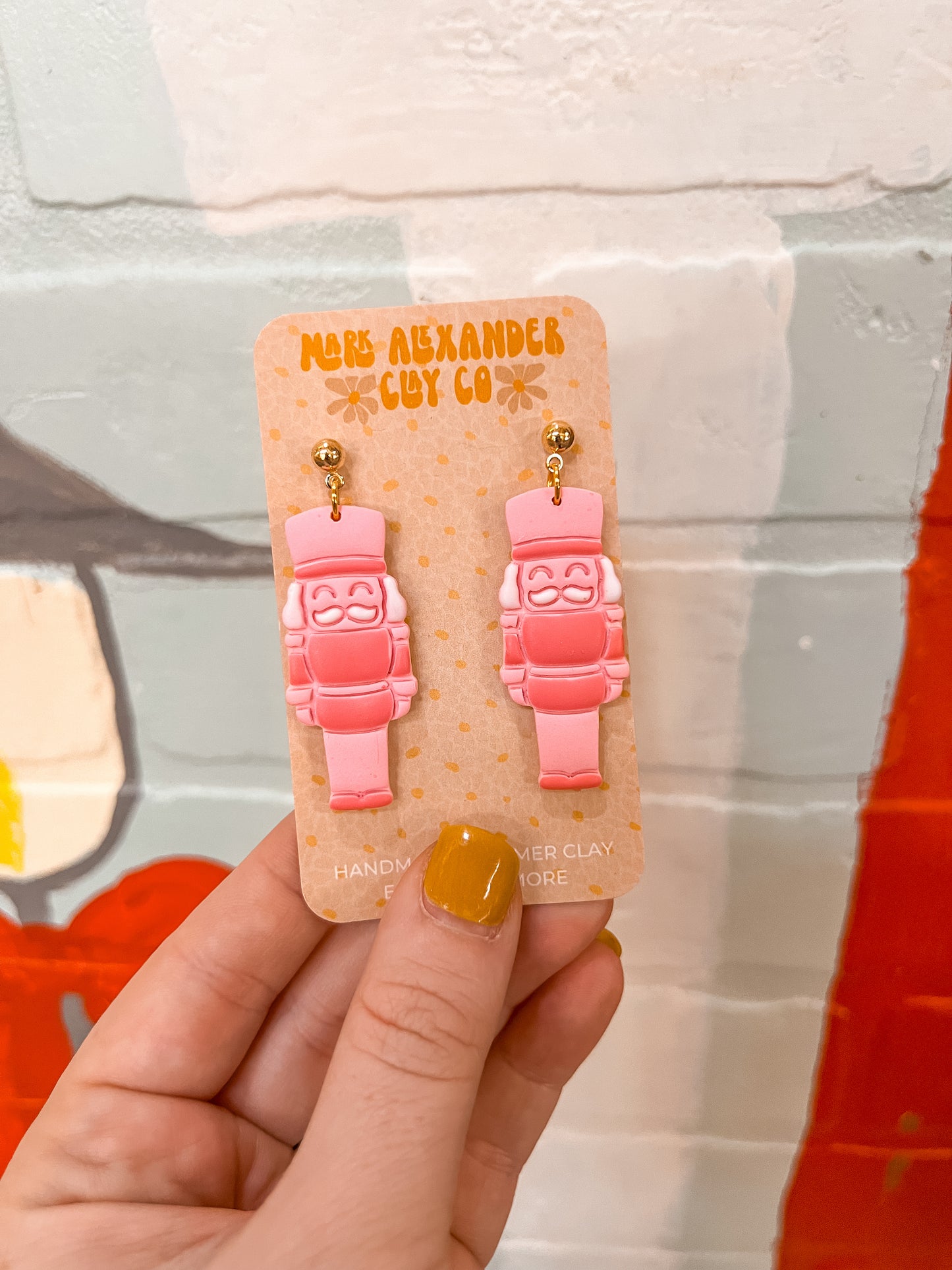 Pink Nutcracker Dangles