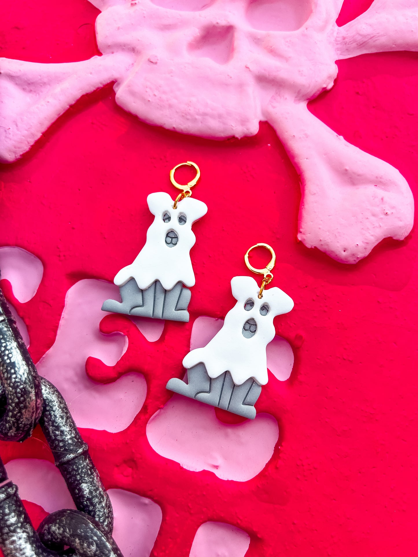 Sheet Ghost Pup Dangles