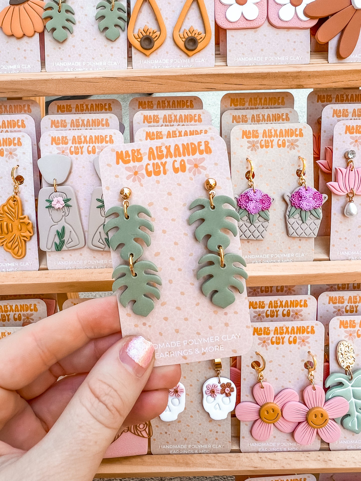 Double Monstera Dangles