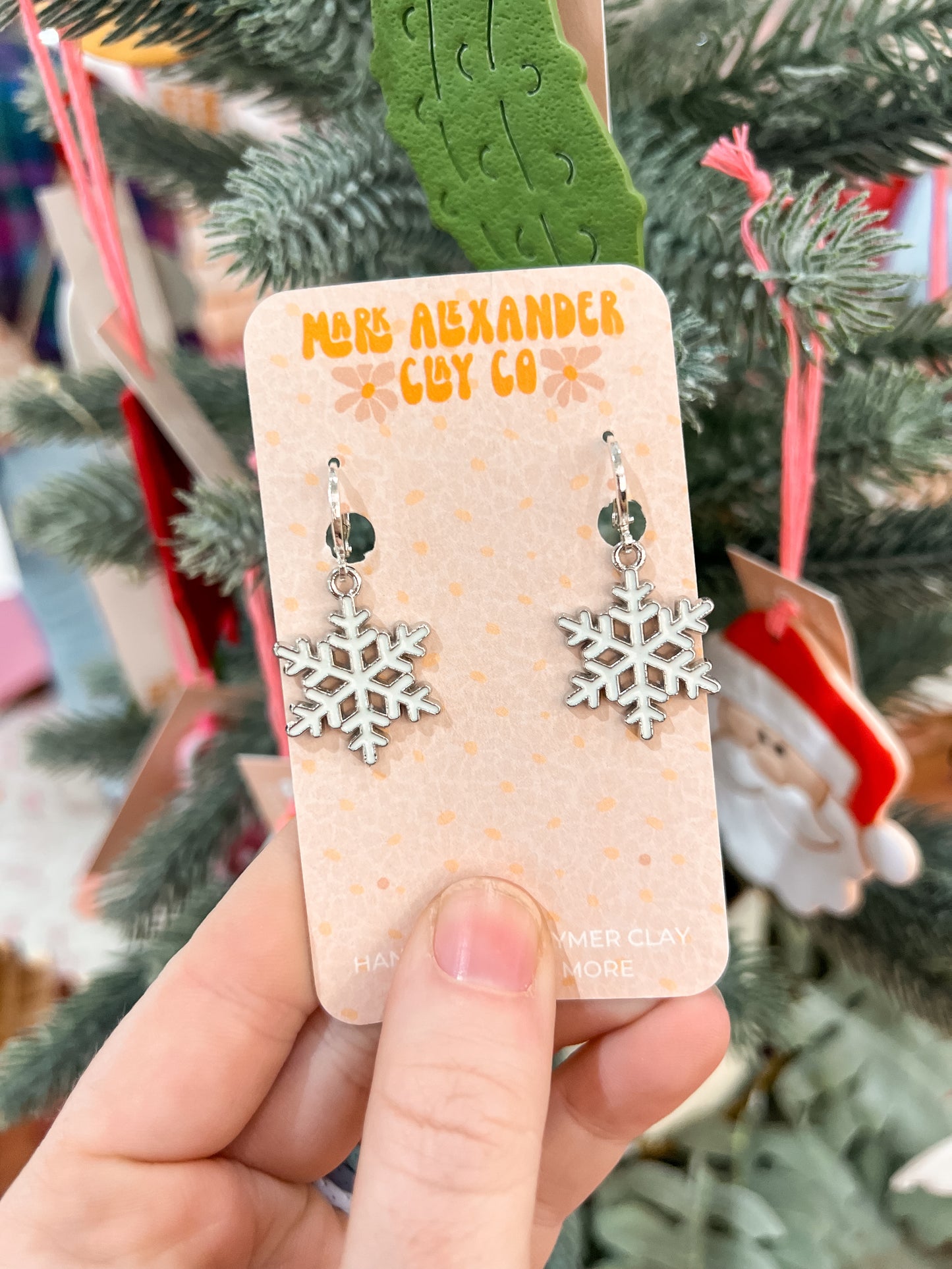 Silver & Gold Plated Snowflake Huggies