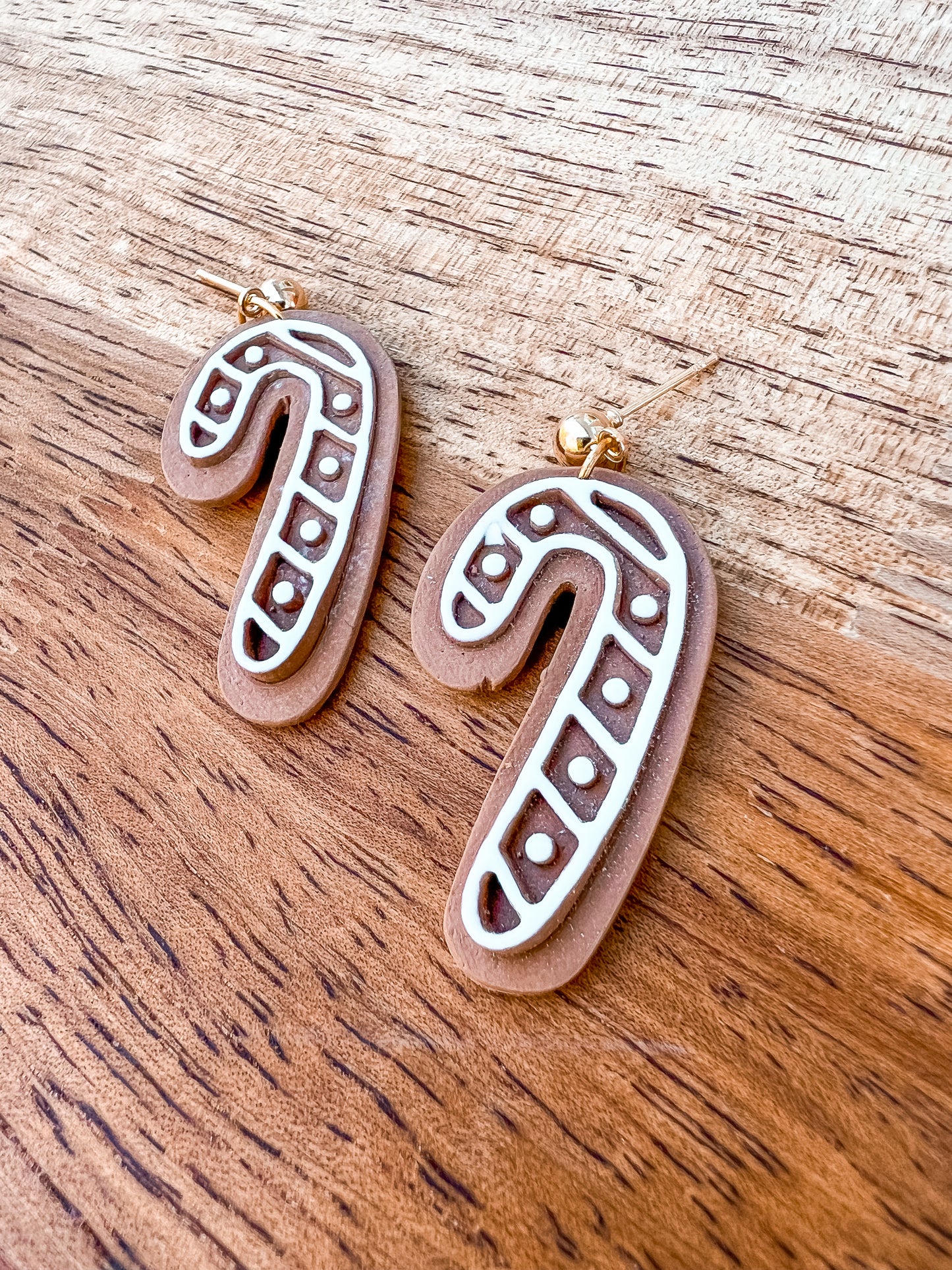 Gingerbread Candy Cane Dangles