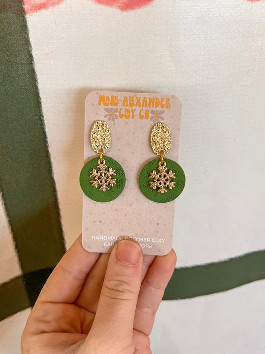 Snowflake Circle w/ Charm Dangles