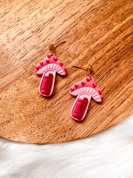 Valentine Mushroom Bookcase Dangles