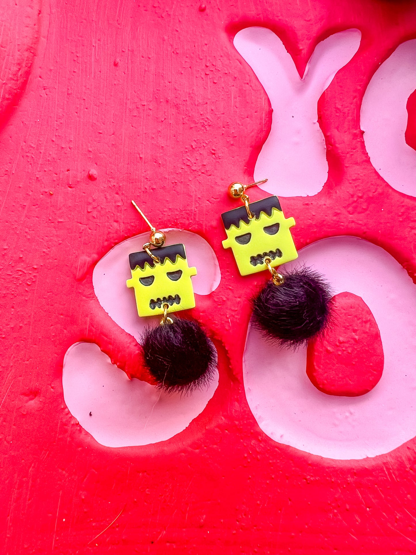 Frankenstein Puff Dangles