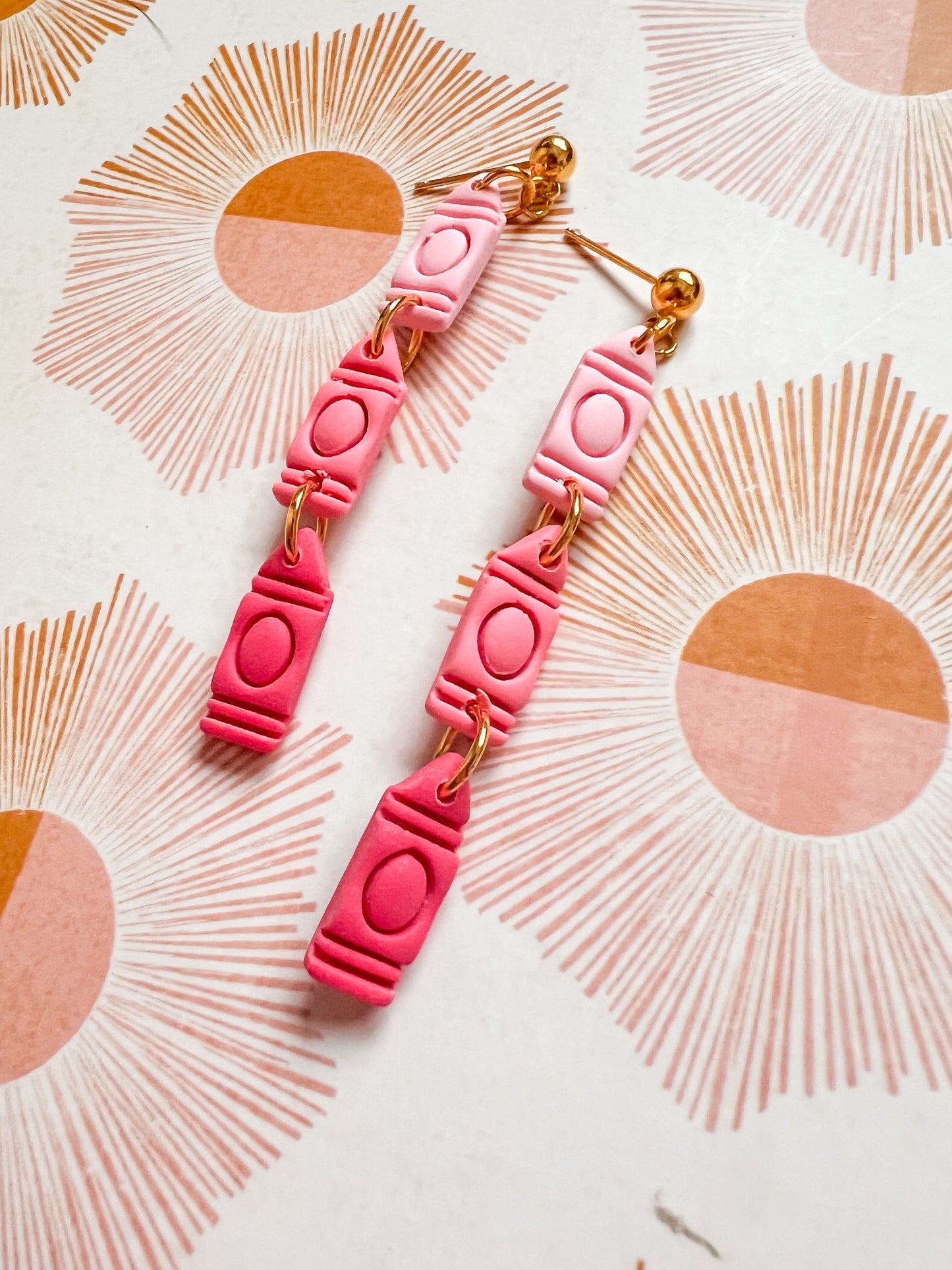 Stacked Crayon Dangles