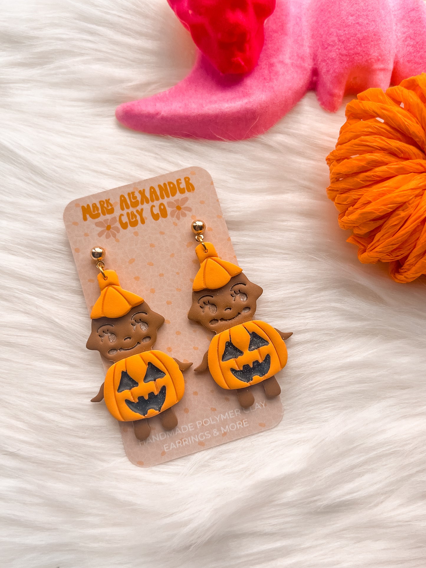 Kewpie Pumpkin Dangles