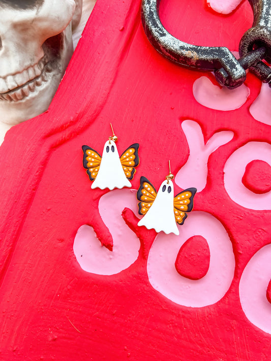 Ghost Butterfly Dangles