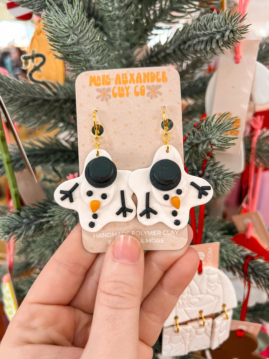 Melted Snowman Dangles